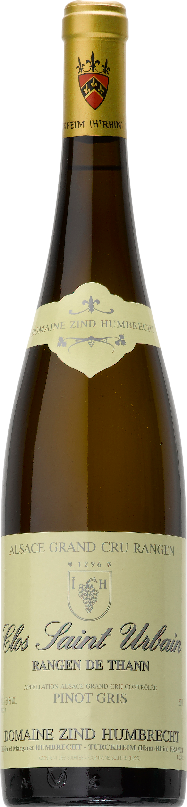 Domaine Zind-Humbrecht Pinot Gris Grand Cru Rangen de Thann Clos Saint Urbain 2016